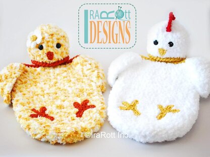 Bok Bok Easter Chicken Baby Hat and Cocoon Set Crochet PDF Pattern