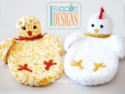 Bok Bok Easter Chicken Baby Hat and Cocoon Set Crochet PDF Pattern