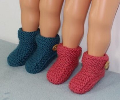 Toddler Chunky Button Cuff Slipper Boots Circular