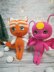 Knitting pattern cute toy pink bug and little fox From the Kwami collection