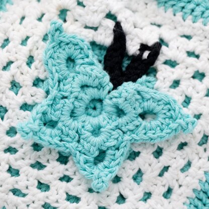 Crochet Pattern Butterfly Tote Bag