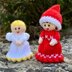 Miniature Christmas Elf and Angel Dolls Knitting Pattern - Toy Knitting Pattern