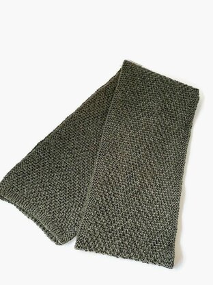 UNISEX ZIG ZAG Olive Scarf