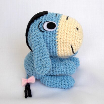 Eeyore donkey crochet amigurumi pattern