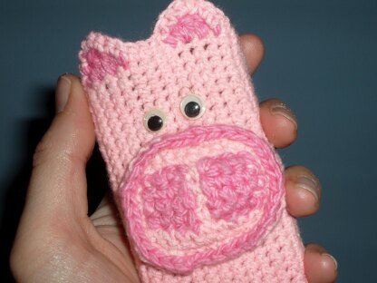 Pink Piggy Phone Cozy