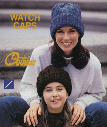 Knitting Watch Cap in Lion Brand Wool-Ease Chunky