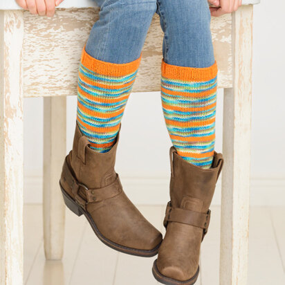 Switch A Roo Legwarmers in Spud & Chloe Fine and Stripey Fine - Downloadable PDF