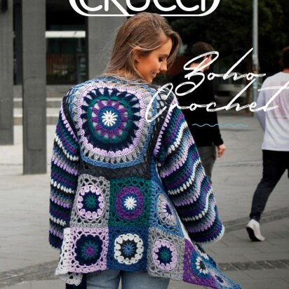 1642 Boho Crochet Jacket