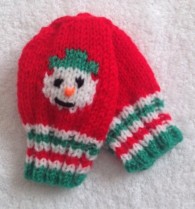 Snowman Hat Mitten set