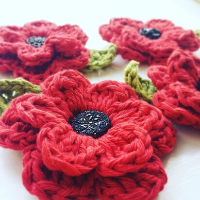 Remembrance Poppy Brooch