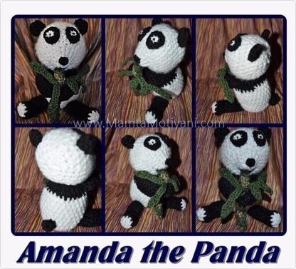 Crochet Teddy Bear Pattern Amanda The Panda