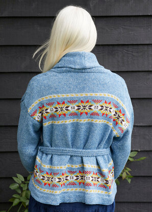 Daisy - Cardigan Knitting Pattern for Women in Debbie Bliss Cotton Denim DK & Debbie Bliss Rialto DK - Downloadable PDF