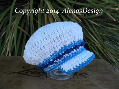 Banded Newsboy Baby Hat