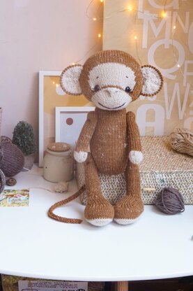 Knitting Pattern: Large Monkey