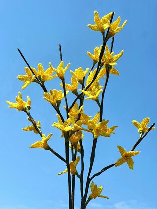 Easter tree yellows bells flower twig Forsythia spring flower