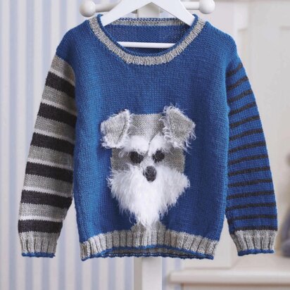 Bertie Schnauzer Sweater - knitting pattern