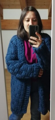 Chunky warm cardigan