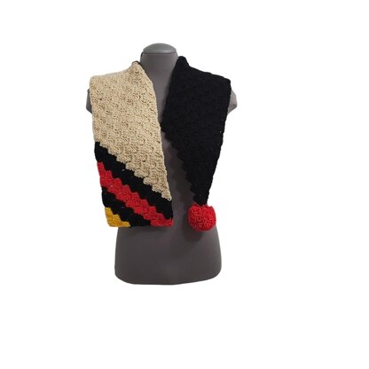 Red Mouse Scarf C2C