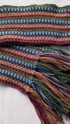 Rustic Rainbow Scarf