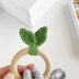 Koala crochet pattern baby rattle toy Amigurumi animal pattern Teething ring Newborn toy