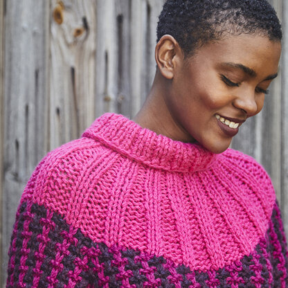 Crochet Sweater PATTERN Berries Yoke Women Pullover, Top, Jumper
