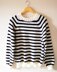 Stripe Vines Top Down Sweater - All sizes