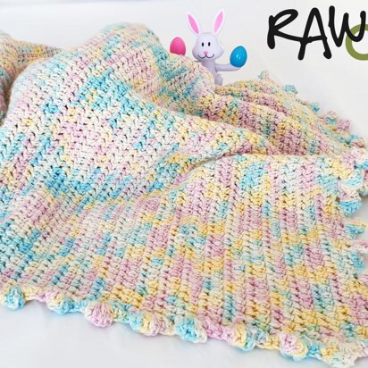 Easy Baby Bobble Edge Blanket Pattern