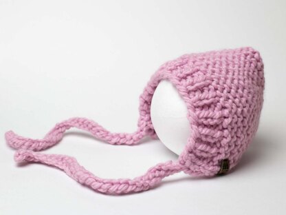 Garter Stitch Pixie Bonnet Hat Baby Children