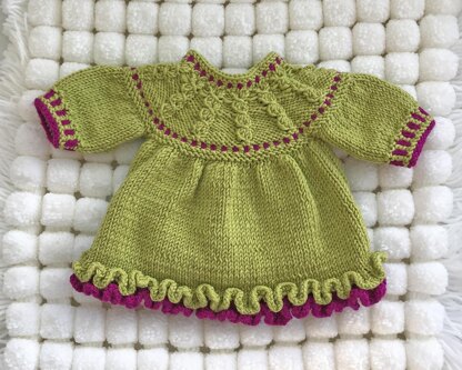 P102 Double Frilled Dress and Hat