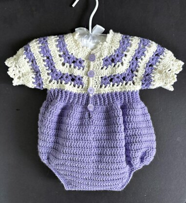 Baby Button Seat Romper Outfit