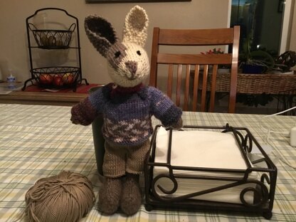 Boy bunny with a piebald patch