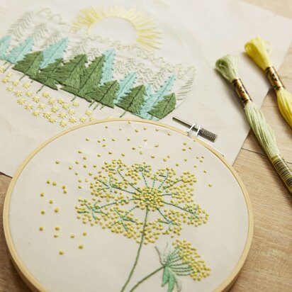 DMC Mindful Making: The Woodland Walk Printed Embroidery Kit 