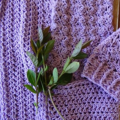 Lavender Crochet Cardigan