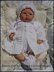 Vintage Style Lacy Matinee Set 16-22” dolls/preemie-3m+ baby