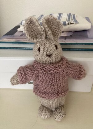 Little Rabbit in Pink Jumper