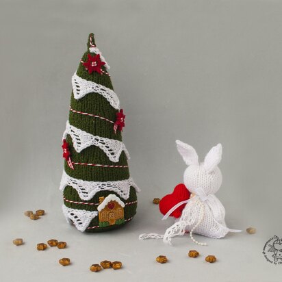 Christmas tree and bunny