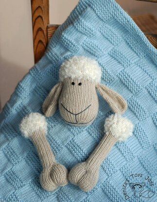 Baby Sheep Toy Blanket