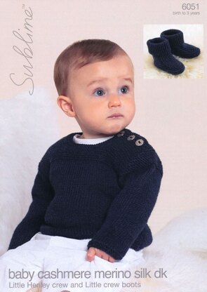 Jumper and Booties in Sublime Baby Cashmere Merino Silk DK - 6051