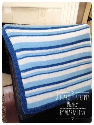 All About Stripes Baby Blanket