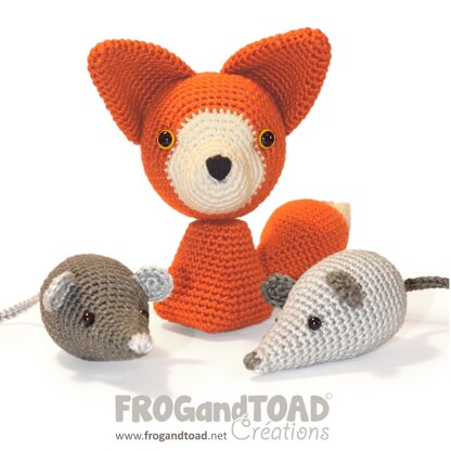 Fox Mice Mouse Renard Souris - Amigurumi Crochet - FROGandTOAD Créations