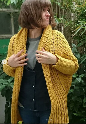 The Habitat Cardigan Crochet pattern by Jess Coppom Make Do Crew LoveCrafts