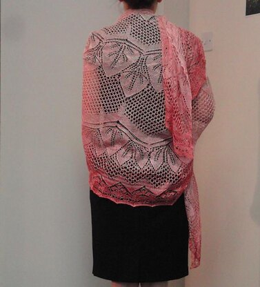 The Rose of Allendale Lace Shawl