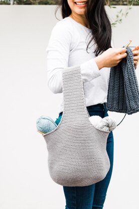 Adley Project Bag + Yarn Basket Crochet pattern by For The Frills ...