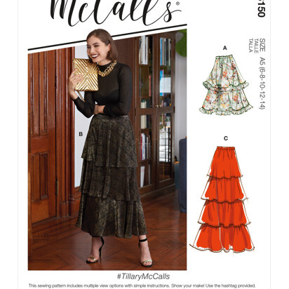 McCall's TillaryMcCalls - Misses' Skirts M8150 - Sewing Pattern