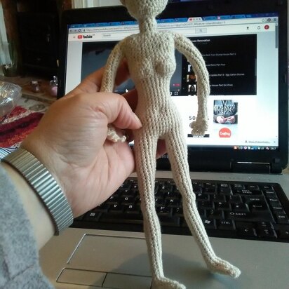 Basic doll body crochet 8-10 inches