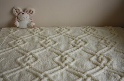 Pargetry baby blanket