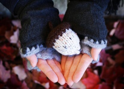 Stuffed Knit Acorns
