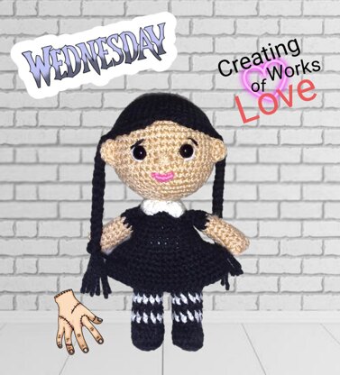 Wednesday Doll Amigurumi