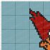 C2C CROCHET PATTERN Woody Woodpecker Blanket Funny Bird Throw Colorwork