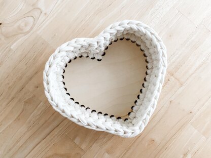 Happy Heart Basket Crochet Pattern